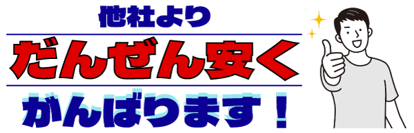 他社よりだんぜん安く